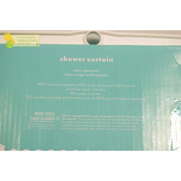 Pillowfort Striped with Tassels Kids' Shower Curtain (Mark)* - Picture 5 of 6